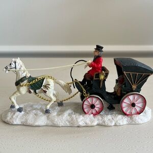 Holiday Time Horse Drawn Carriage Figurine